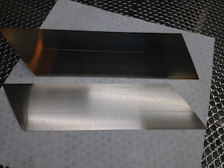 Roller-embossing shims, front- and backside